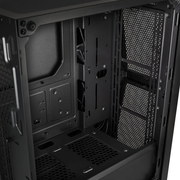 Raijintek Silenos MS, schwarz, Glasfenster