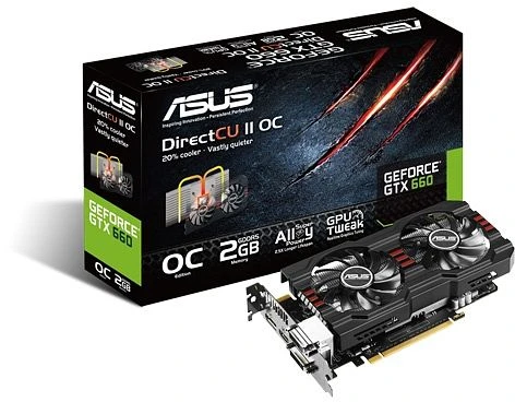 ASUS GeForce GTX 660 DirectCU II OC PH, GTX660-DC2OCPH-2GD5, 2GB GDDR5, 2x DVI, HDMI, DP