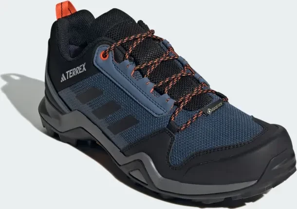 adidas Terrex AX3 GTX wonder steel/core black/semi impact orange (Herren)