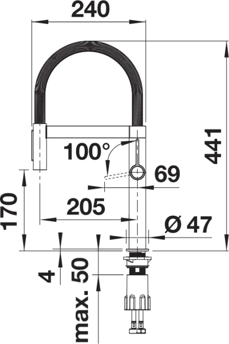 Blanco Culina-S II Mini Sensor steel