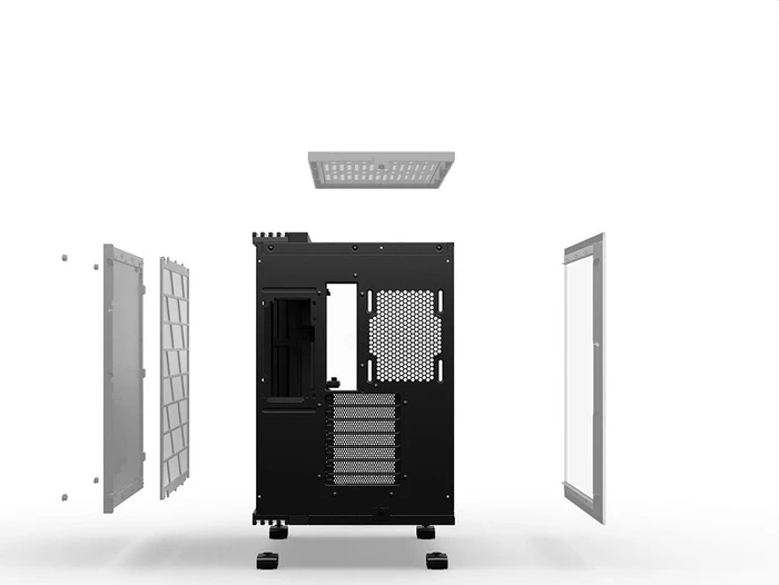 be quiet! Light Base 600 DX Black, schwarz, Glasfenster