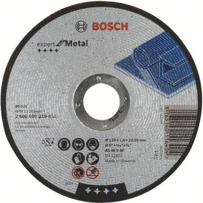 Bosch Professional AS46SBF Expert for Metal Trennscheibe, 125x1.6x22.23mm, 1 Stück