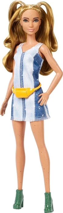 Mattel Barbie - Fashionistas Barbie im Denim Kleid