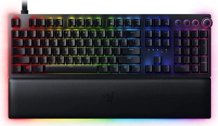 Razer Huntsman V2 Analog, schwarz, LEDs RGB, Razer Analog Optical Switch, USB & USB-A, FR
