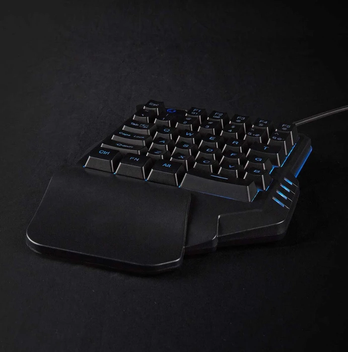 Nedis Einhand-Gaming-Tastatur, schwarz, USB-A (GKBDS110BK) – Bild 6