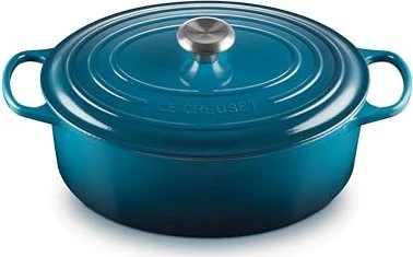 Le Creuset Signature Gusseisen Bräter oval 31cm 6.3l deep teal