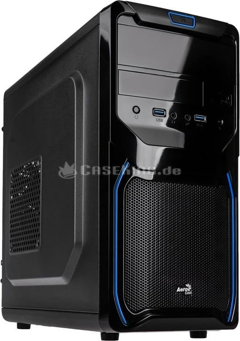 AeroCool QS-183 Advance schwarz, Lüfter LED blau