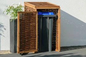 Dobar 93914 Mülltonnenbox 1x 240l weide braun