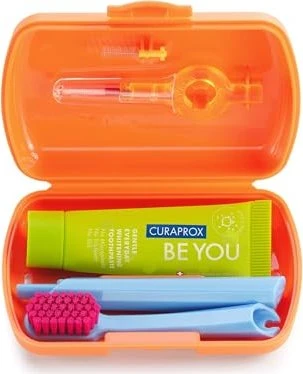 Curaden Curaprox CS5460 Travel Pflegeset orange