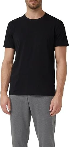 s.Oliver Baumwollstretch T-Shirt kurzarm schwarz (Herren)
