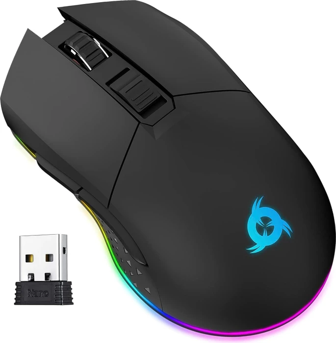 Klim Blaze Rechargeable Wireless Gaming Mouse schwarz, USB