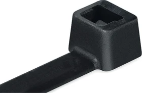 HellermannTyton Kabelbinder innenverzahnt, 3.5mm, 198mm, schwarz, 100 Stück