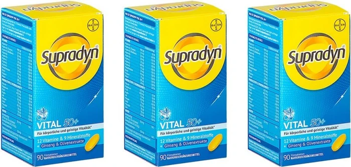 Supradyn vital 50+ mit Ginseng & Olivenextrakten Filmtabletten