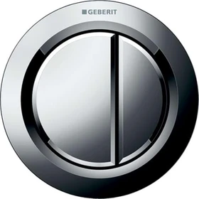 Geberit Typ 01 Fernbetätigung pneumatisch, für 2-Mengen-Spülung, Möbeldrücker, hochglanz-verchromt
