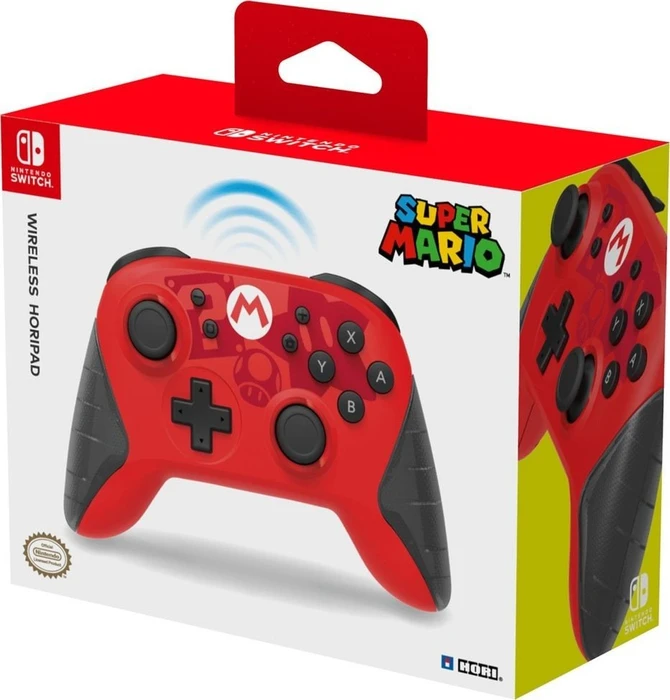 Hori Horipad Wireless Controller Super Mario Edition rot/schwarz (Switch)