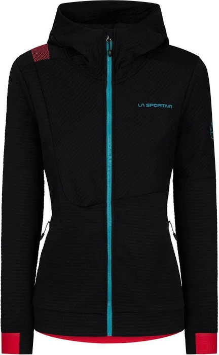 La Sportiva Mood Hoody Jacke black/hibiscus (Damen)