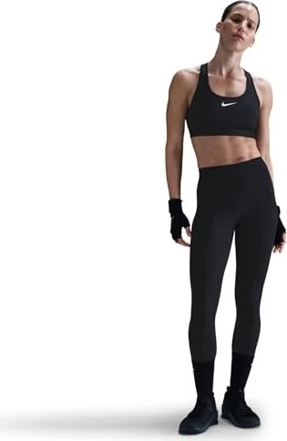 Nike One Leggings Hose lang schwarz/weiß (Damen)