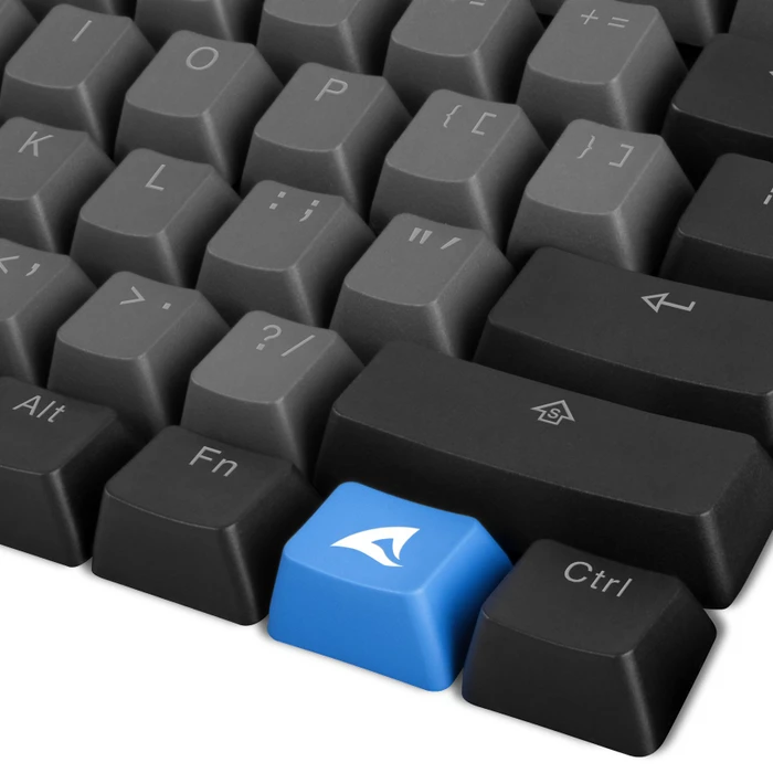 Sharkoon Skiller SAC20 S4 Keycap Set for Skiller SGK50 S4, Kunststoff (PBT) Double-Shot, grau/schwarz, 61 Tasten, ANSI-US