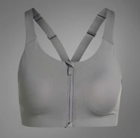 adidas TLRD Impact Luxe High Support Zip Sport-BH grey three (Damen)