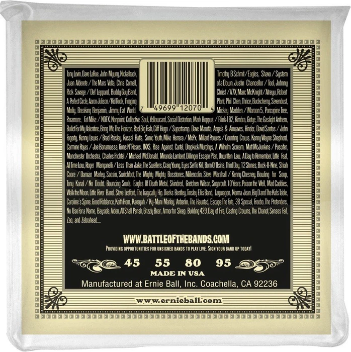 Ernie Ball Earthwood Phosphor Bronze Acoustic Bass