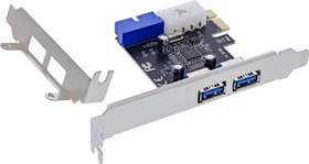 InLine Schnittstellenkarte, 2x USB-A 3.0, 1x USB 3.0 Header, PCIe 2.0 x1 (76666G)