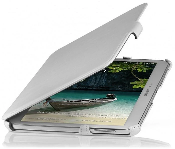 Stilgut UltraSlim Case/Stand für Samsung Galaxy Tab 3 10.1 weiß/vintage