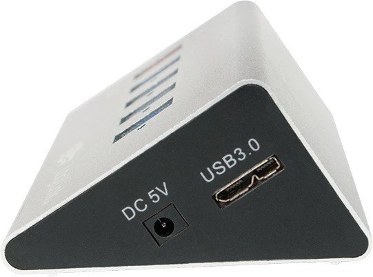 LogiLink Aluminium USB-Hub, 5x USB-A 3.0, USB 3.0 Micro-B [Buchse]
