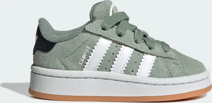 adidas Campus 00s Comfort Closure Elastic Lace silver green/cloud white/gum (Junior)
