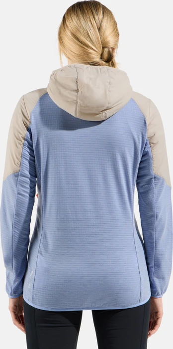 Odlo Ascent Wool Insulated Hybrid Funktionsjacke silver cloud/blue heron (Damen)