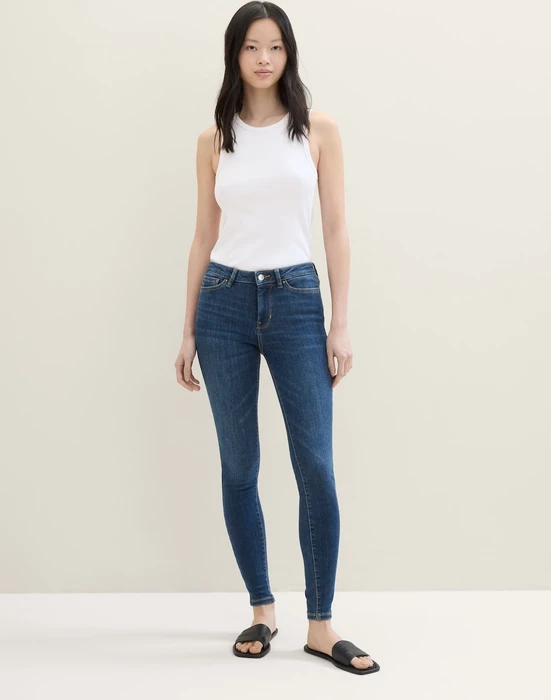 Tom Tailor 3 Sizes in 1 Nela Extra Skinny Jeans Jeans used mid stone blue denim (Damen)