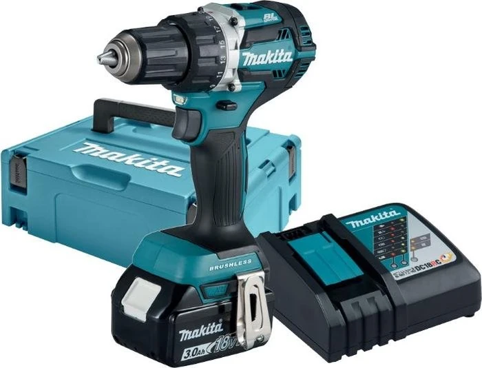 Makita DDF484RF1J Akku-Bohrschrauber inkl. MAKPAC + Akku 3.0Ah