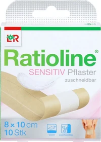 Lohmann & Rauscher Ratioline Sensitiv Pflaster, 8 x 10cm, 10 Stück