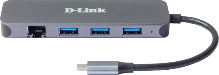 D-Link 6-in-1 USB-C Multiport-Adapter, RJ-45, USB-C 3.0 [Stecker]