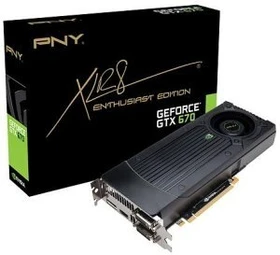 PNY GeForce GTX 670, 2GB GDDR5, 2x DVI, HDMI, DP