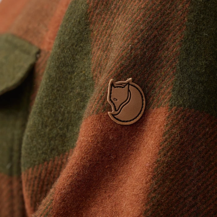 Fjällräven Canada Hemd langarm autumn leaf/laurel green (Herren)