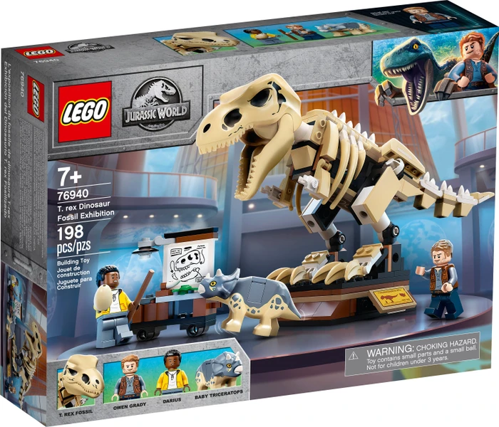 LEGO Jurassic World - T-Rex-Skelett in der Fossilienausstellung