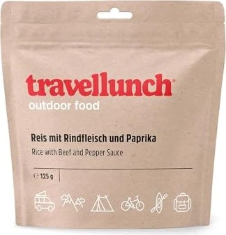 travellunch Reis mit Rindfleisch und Paprika Einzelportion 405kcal