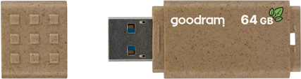 goodram UME3 ECO FRIENDLY 64GB braun, USB-A, USB 3.2 Gen 1×1