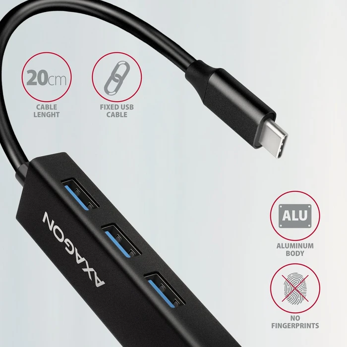 Axagon Hub, LAN-Adapter, USB-C 3.0 [Stecker]