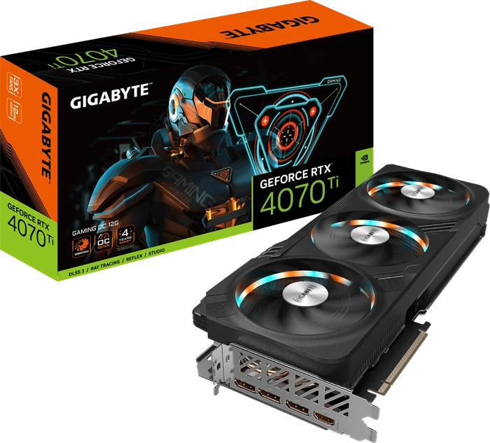 GIGABYTE GeForce RTX 4070 Ti Gaming 12G, 12GB GDDR6X, HDMI, 3x DP