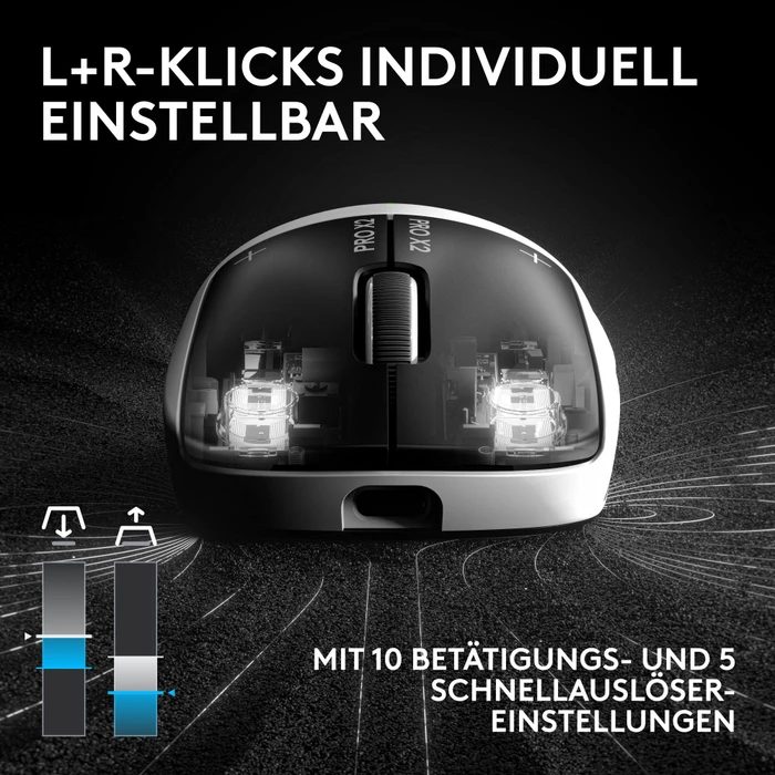 Logitech G Pro X2 Superstrike Lightspeed, Lunar Eclipse, USB
