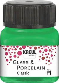 Kreul Glass & Porcelain Classic Malfarbe, grün, 20ml