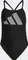 adidas 3 Bar Logo Print Badeanzug schwarz/weiß (Damen) Vorschaubild