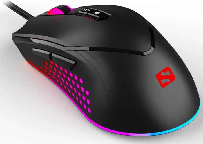 Sandberg Azazinator Mouse 6400 schwarz, USB