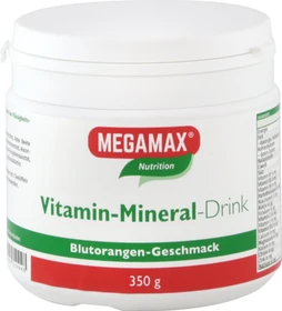 Megamax Vitamin-Mineral-Drink Blutorange Pulver, 350g