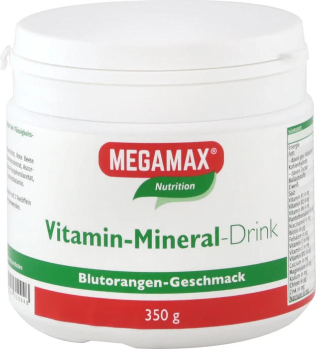 Megamax Vitamin-Mineral-Drink Blutorange Pulver, 350g
