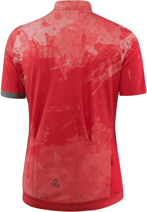 Löffler Birdy Hotbond RF Full-Zip Trikot kurzarm poppy red (Damen)