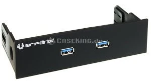 BitFenix 2x USB 3.0 Softouch Front Panel schwarz, 5.25", Multifunktionspanel