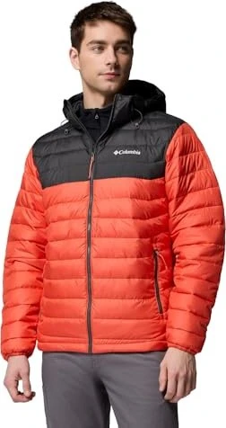 Columbia Powder Lite II Hooded Insulated Jacke zing/shark (Herren)