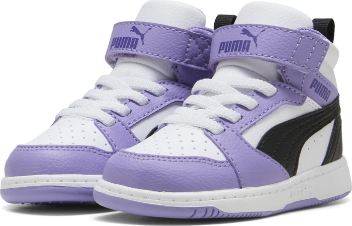 Puma Rebound V6 Mid team violet/puma black/puma white (Junior)